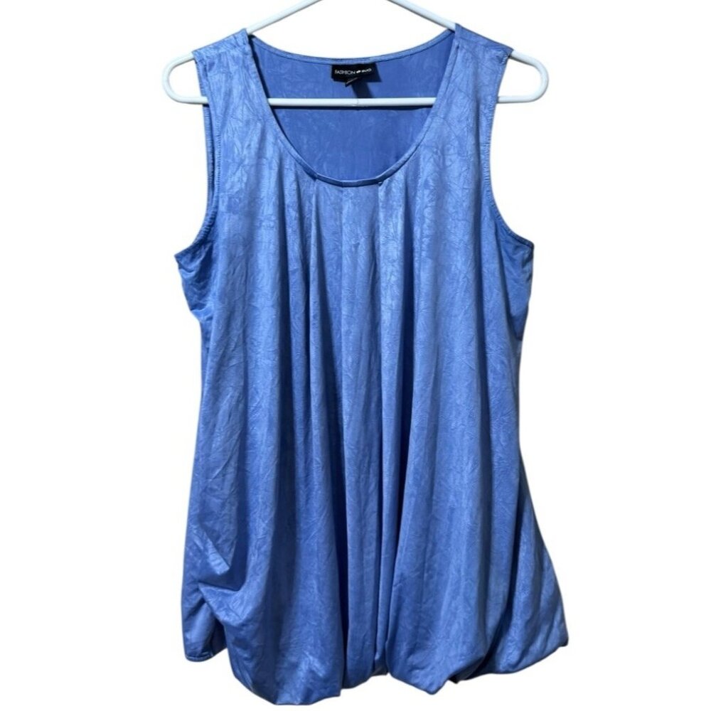 Y2K 90s Fashion Bug Sleeveless Tank Top Size Large Metallic Flowing Artsy City